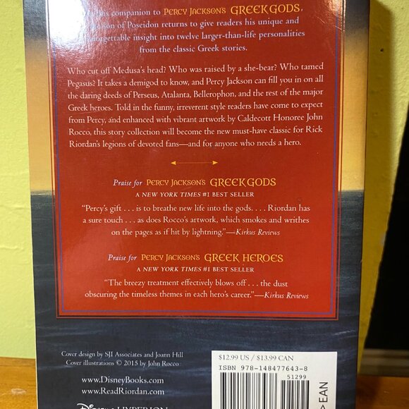 Percy Jackson's Greek Heroes Paperback | Used Good - Picture 2 of 3